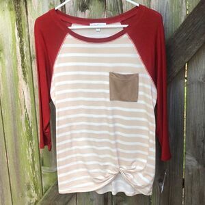 NWT Moa Moa twist front top